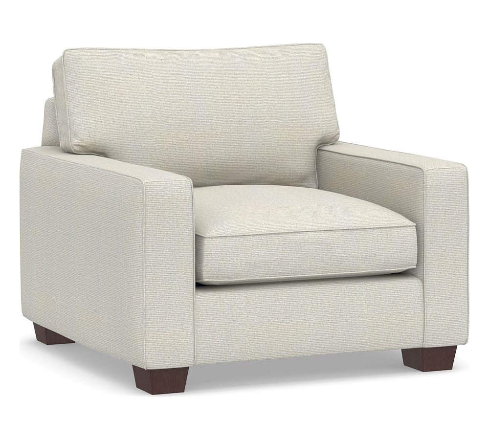 PB Comfort Square Arm Upholstered Grand Armchair, Box Edge Memory Foam ...