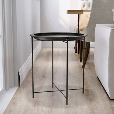 Metal Round Coffee Table Black - Wayfair | Havenly