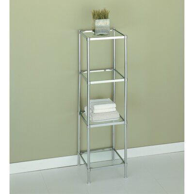 Gavinton 13.25 W x 48 H x 13.25 D Free-Standing Bathroom Shelves