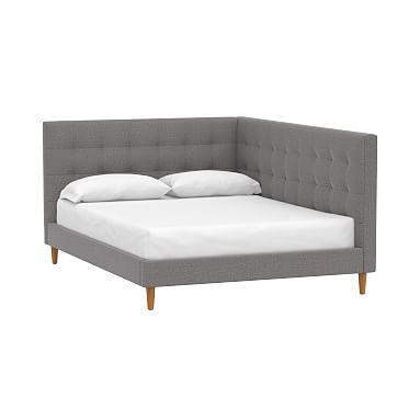 west elm x pbt Timo Corner Upholstered Bed, Teen Bed