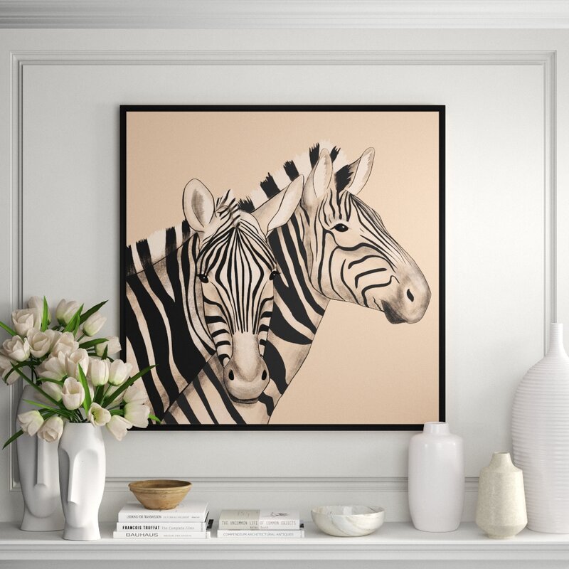 JBass Grand Gallery Collection Zebra Couple - Perigold | Havenly