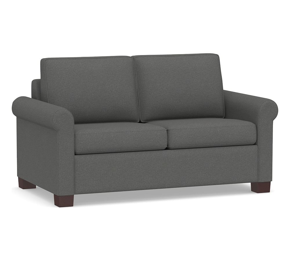 Cameron Roll Arm Upholstered Deluxe Full Sleeper Sofa, Polyester ...