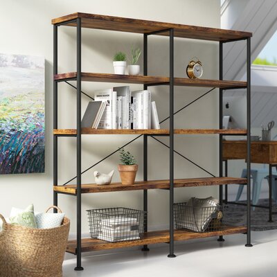 caitlyn etagere bookcase by union rustic