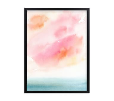 Minted(R) Sherbet Sky Wall Art by Lindsay Megahed; 40x54, Black ...