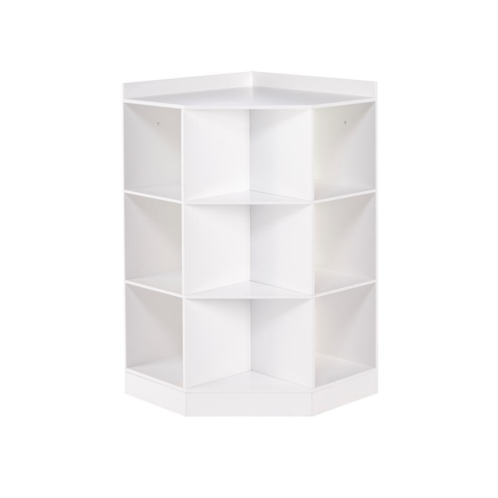 6Cubby, 3Shelf Corner in White Home Depot Havenly