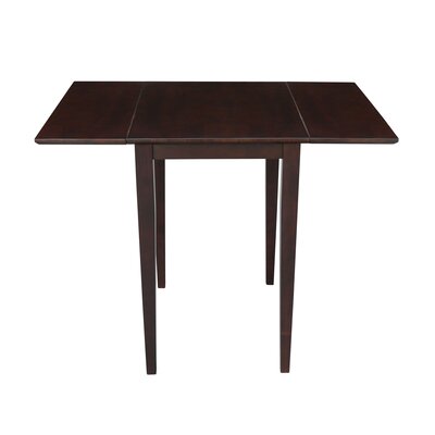 brookhurst drop leaf rubberwood solid wood dining table