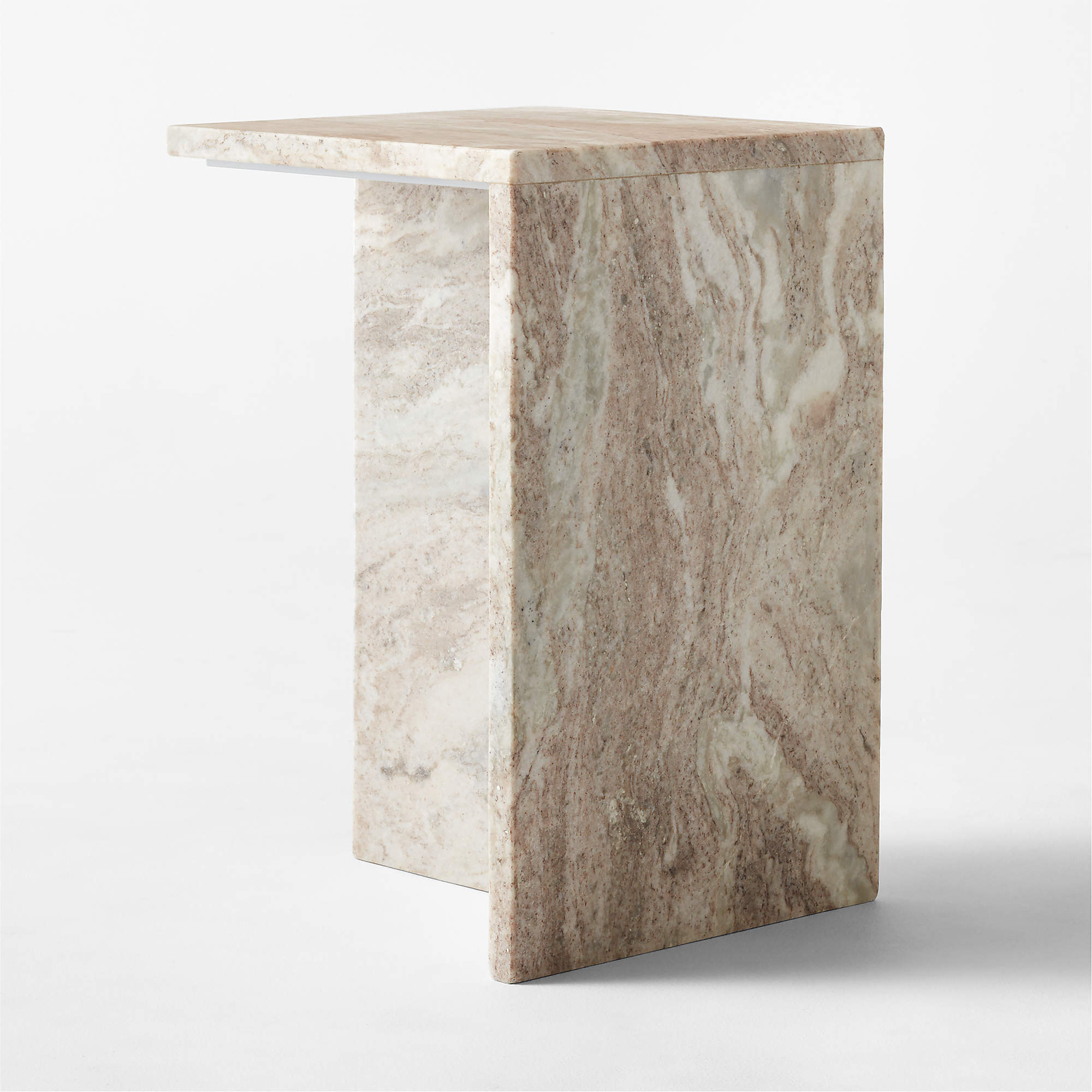 T Tall Marble Side Table + Reviews