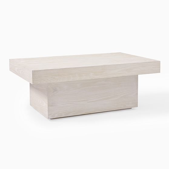 Rectangle Pedestal Coffee Table Winterwood West Elm