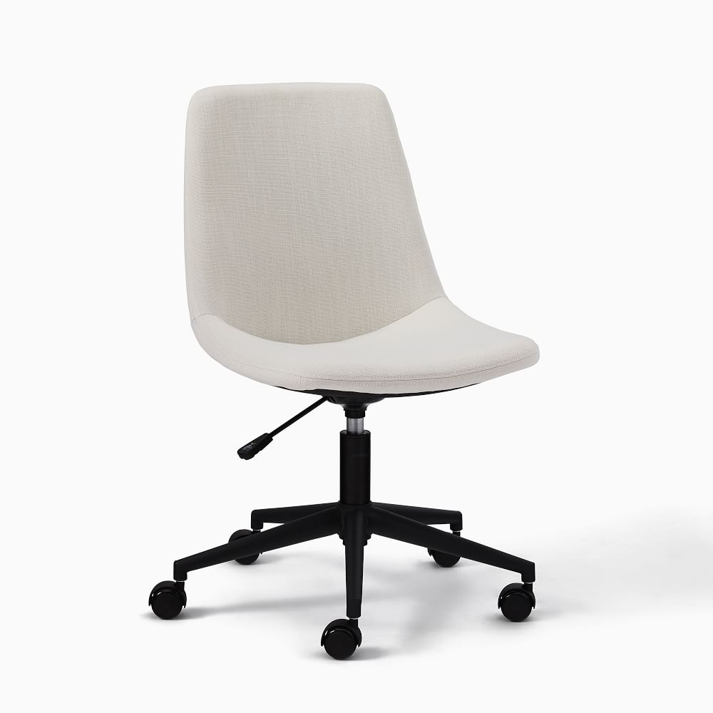 ÖRFJÄLL Swivel chair, white/Vissle light gray - IKEA