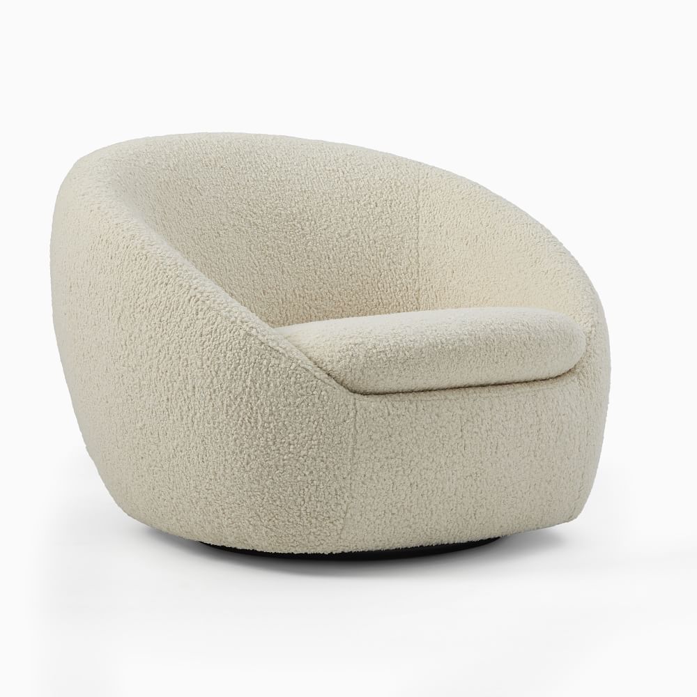 Cozy swivel chair west elm review new arrivals