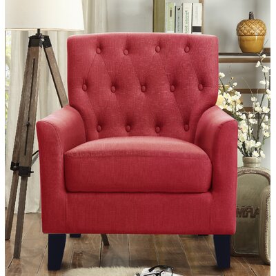 didonato velvet tufted upholstered armchair