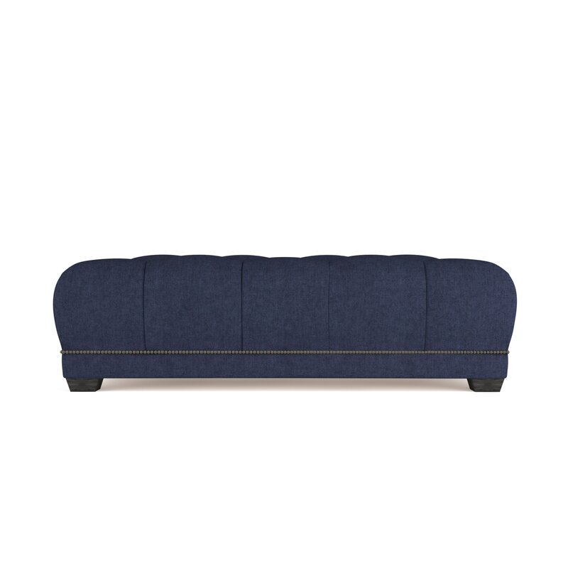 Tandem Arbor Greenwich Table Ottoman Upholstery Color: Plush Velvet ...