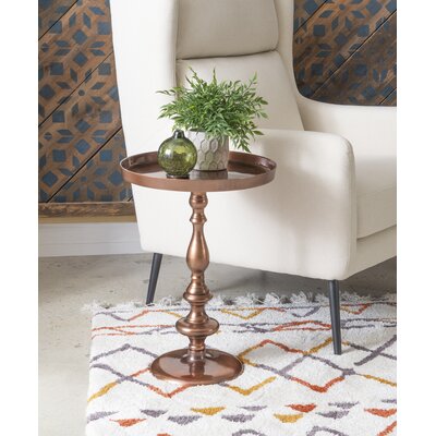 dollison pedestal end table