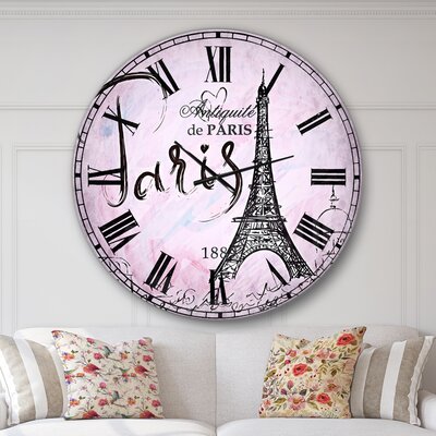 Oversized Illustration with Paris Eiffel Tower - French Country Wall ...