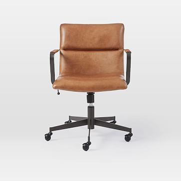 camel color office chair