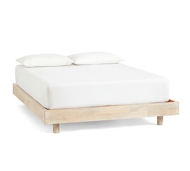 Cayman Platform Bed, Biscotti, Queen - Pottery Barn | Havenly