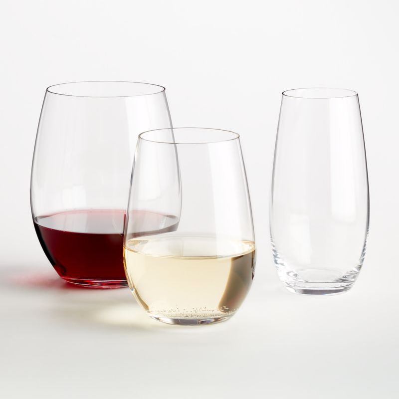 Riedel O Stemless Cabernetmerlot Wine Glasses Set Of 2 Crate And Barrel 