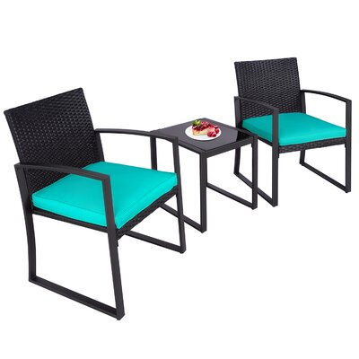 suzy 3 piece bistro set with cushions