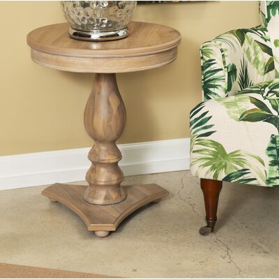 dollison pedestal end table