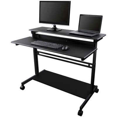 Stand Up Desk Store Rolling Adjustable Height Two Tier Standing Desk ...