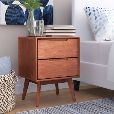 dorinda 2 drawer nightstand