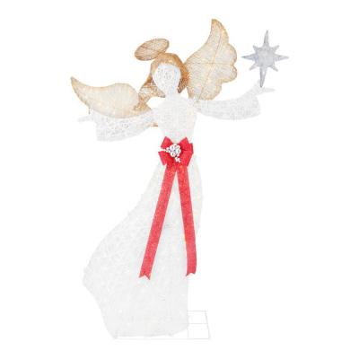 Home Accents Holiday 7 5 Ft Polar Wishes Led Angel With Star Depot Havenly - Angel Outdoor Christmas Decorations Home Depot