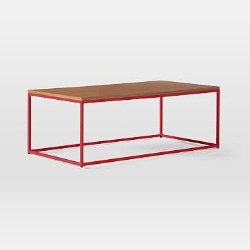 West Elm Ga Richards Coffee Table Vermillion Walnut West Elm