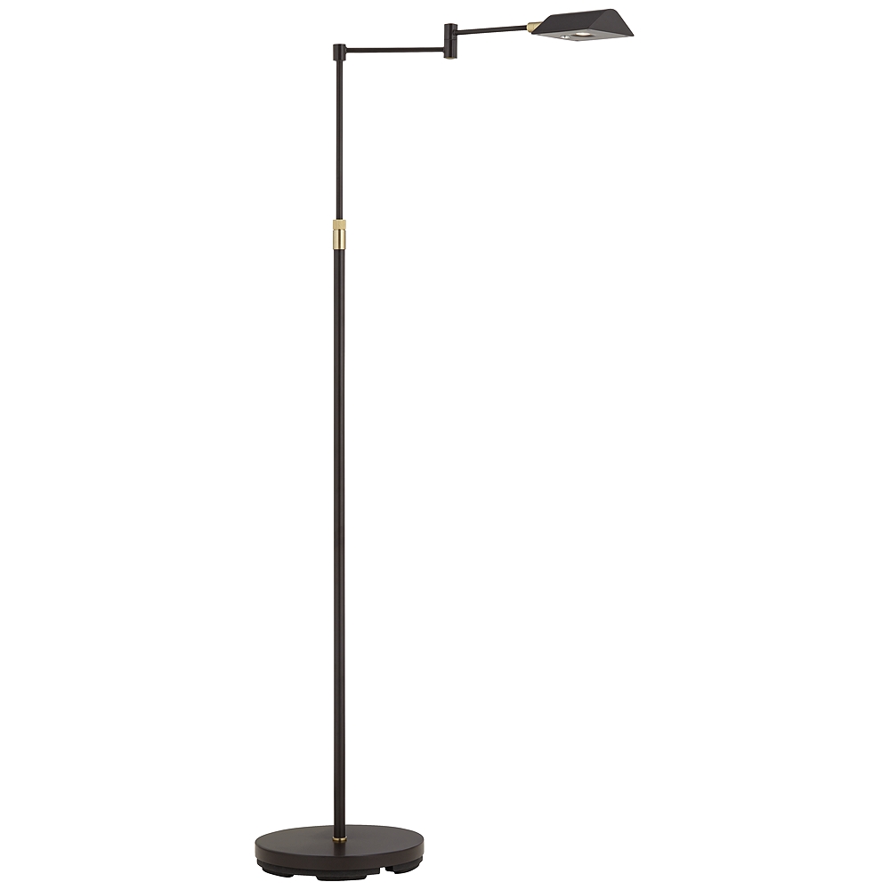 Zema Bronze Pharmacy Swing Arm LED Floor Lamp - Lamps Plus | Havenly