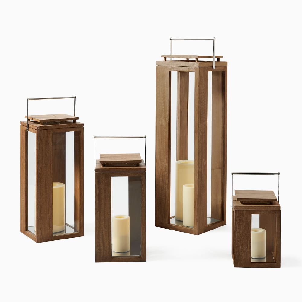 Portside Outdoor Wood Lanterns