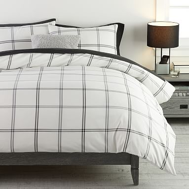 pottery barn windowpane duvet