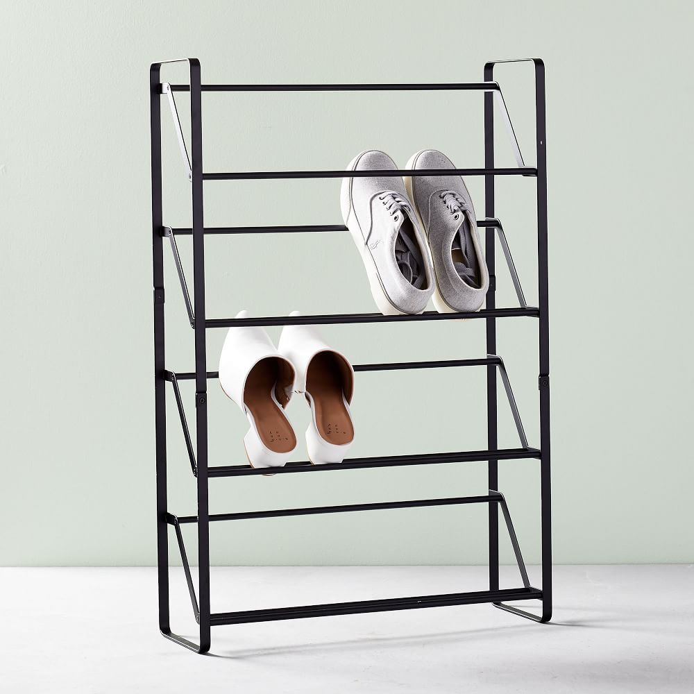 Sunbeam 50 Pair Shoe Rack - Black