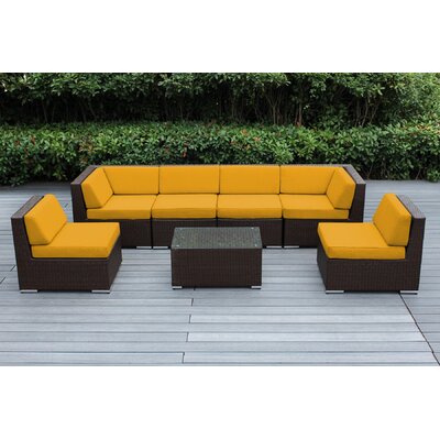 barneveld 7 piece sunbrella sectional