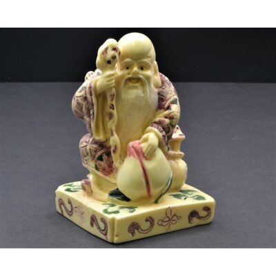 Ahnari Santa And God Of Longevity Combination Figurine - Wayfair 