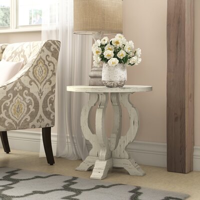 francesca pedestal end table