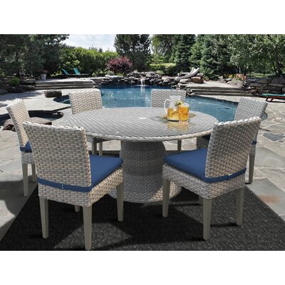 meeks 7 piece dining set with cushions