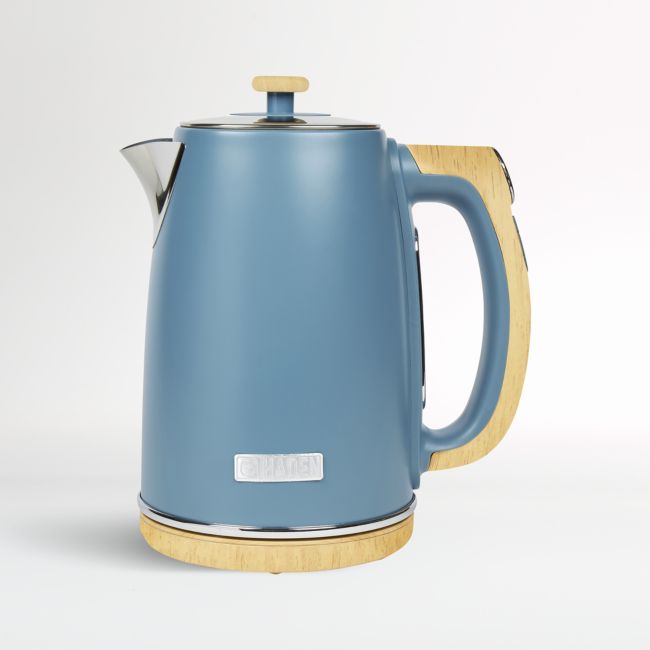 Haden Dorchester Stone Blue Kettle - Crate and Barrel | Havenly