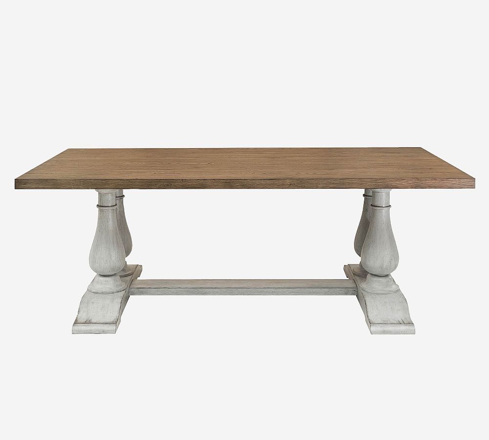 Rothley Dining Table, Distressed White Oak - Pottery Barn