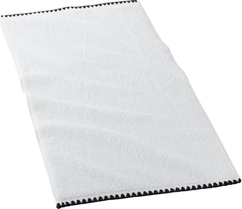 Tuli Black Trim Hand Towel + Reviews