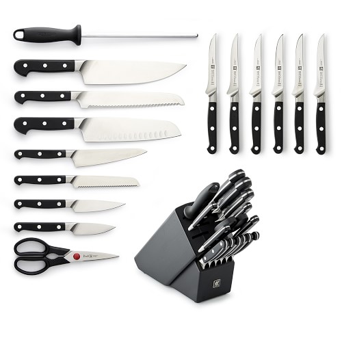 Zwilling Pro Knife Block Set - 16 Piece Black – Cutlery and More