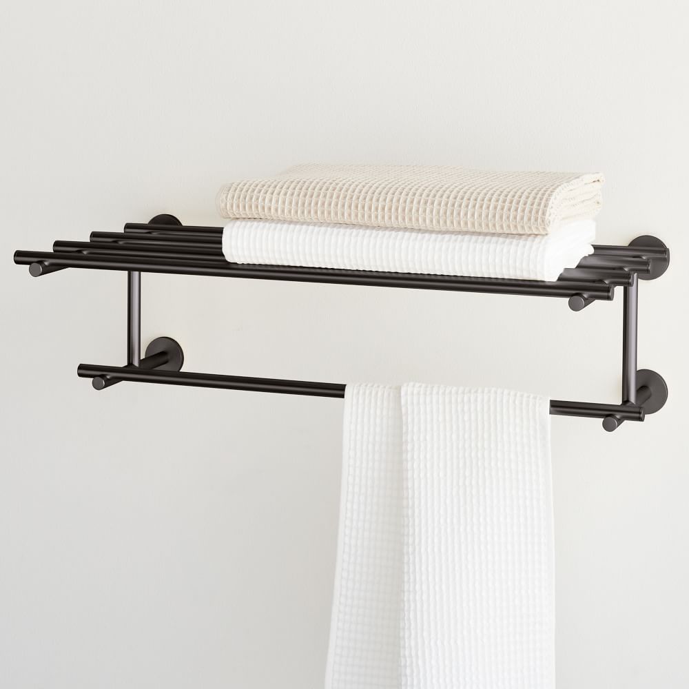 Modern Overhang Bathroom Rail Shelf