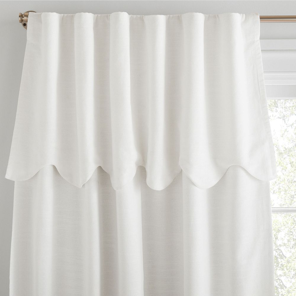 Evelyn Scallop Valance Blackout Panel, 44