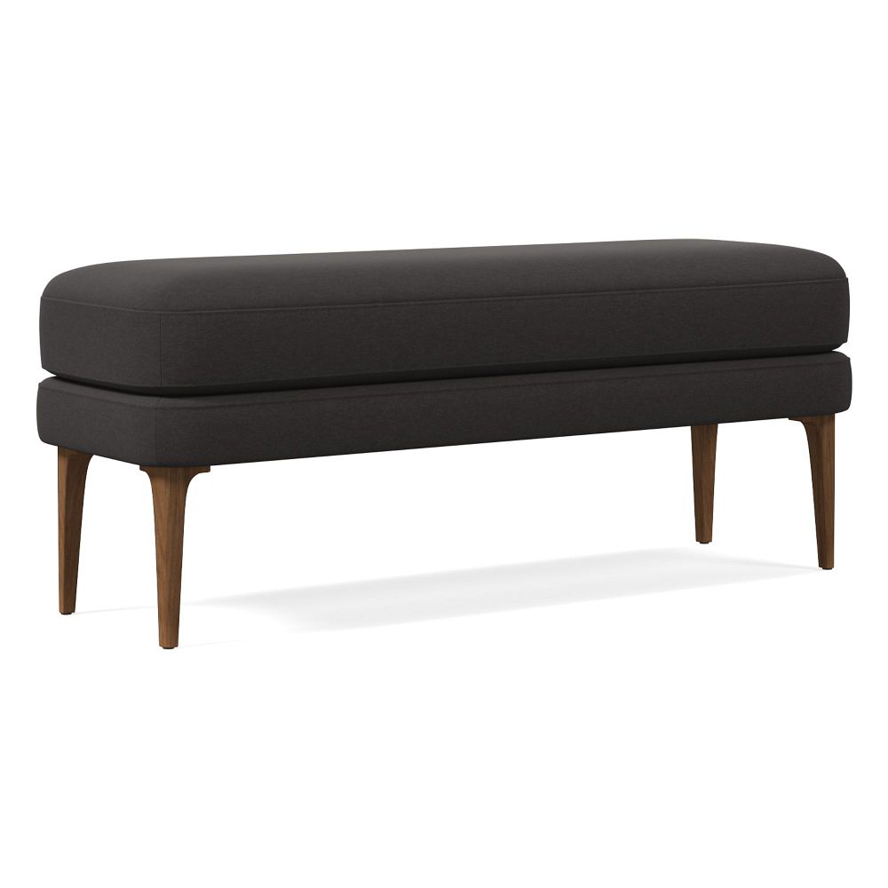 Auburn 42 Inch Bench Performance Velvet Slate Blonde - West Elm | Havenly