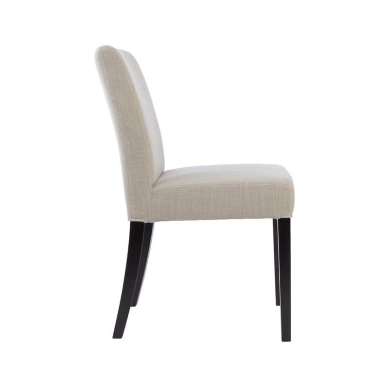 lowe pewter upholstered dining chair