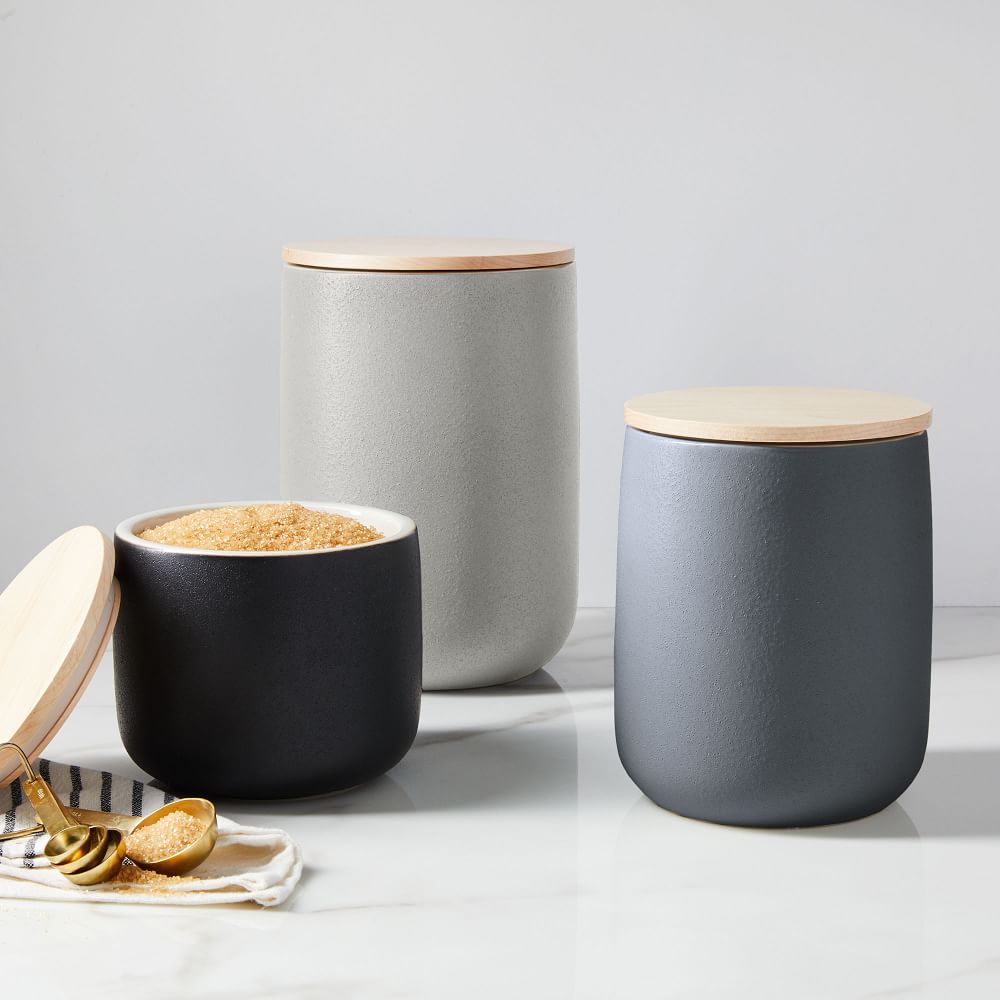 Kaloh Stoneware Kitchen Canisters