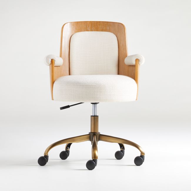 brass task chair