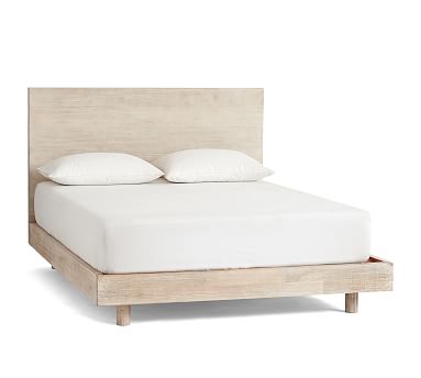 Cayman Platform Bed Set, Queen, Natural - Pottery Barn | Havenly