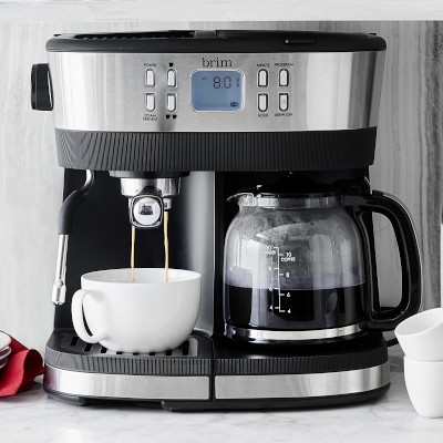 brim combination 19 bar espresso machine & programmable coffee maker