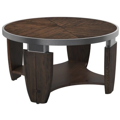 Tavares Coffee Table With Storage Wayfair, Conrad 40 Wide Dark Brown Wood Round Coffee Table