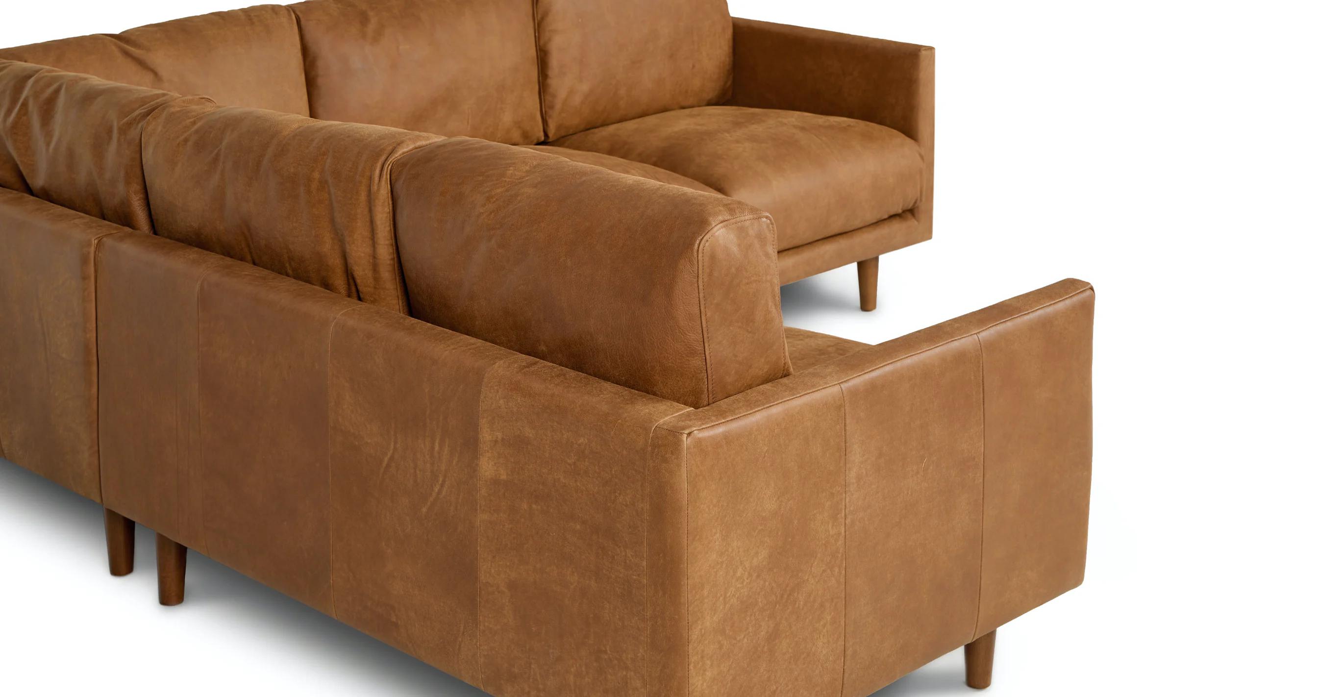 Nirvana dakota tan corner shop sectional