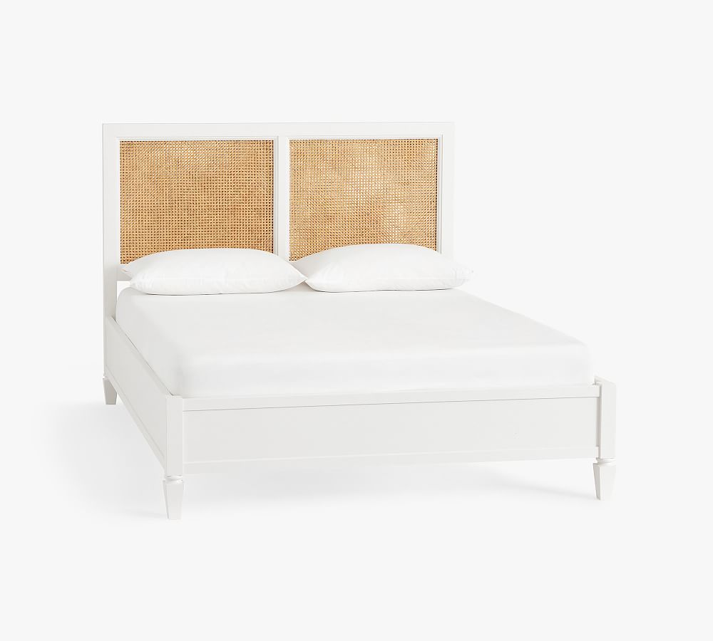 Sausalito Wood Bed, King, Montauk White - Pottery Barn | Havenly